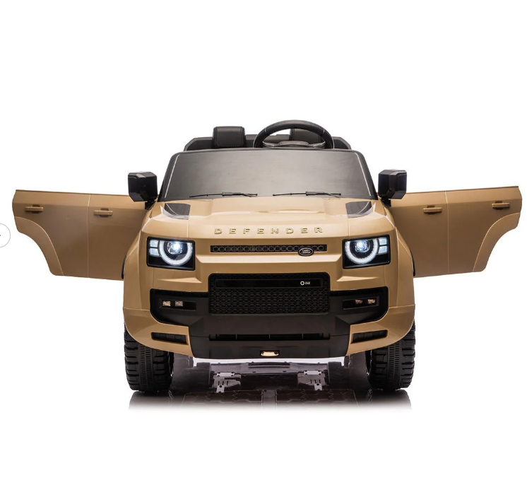 Land Rover Defender Licensed Ride On Car 12V - Champagne Kids Age 3-5 Years