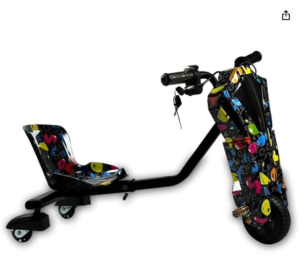 Kids Electric Ride-On Drifting Trike With music 360° Spin Age 3-7