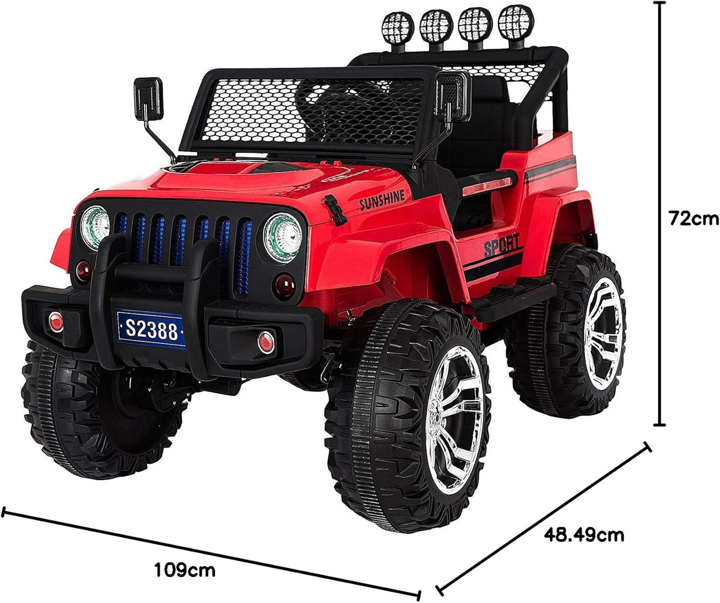 Kids Ride on 12V Wheelie Jeep Age 2-8