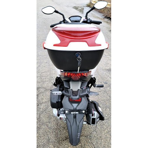 200cc 4 Stroke EFI Gas Moped Scooter W/ LED Lights - CLASH 200 WHITE Without Pedals 182