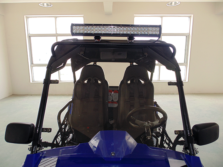 TrailMaster Challenger 200X UTV / Go kart Youth and Adult adjustable Steering Wheel and Seat, Wind Shield, Light Bar