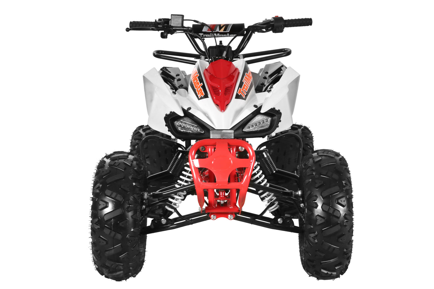Trailmaster K125, 8" Wheel ,Youth Sports style ATV, Automatic Trans, Reverse, Color Matched suspension, Front and Rear Brakes, Throttle Control