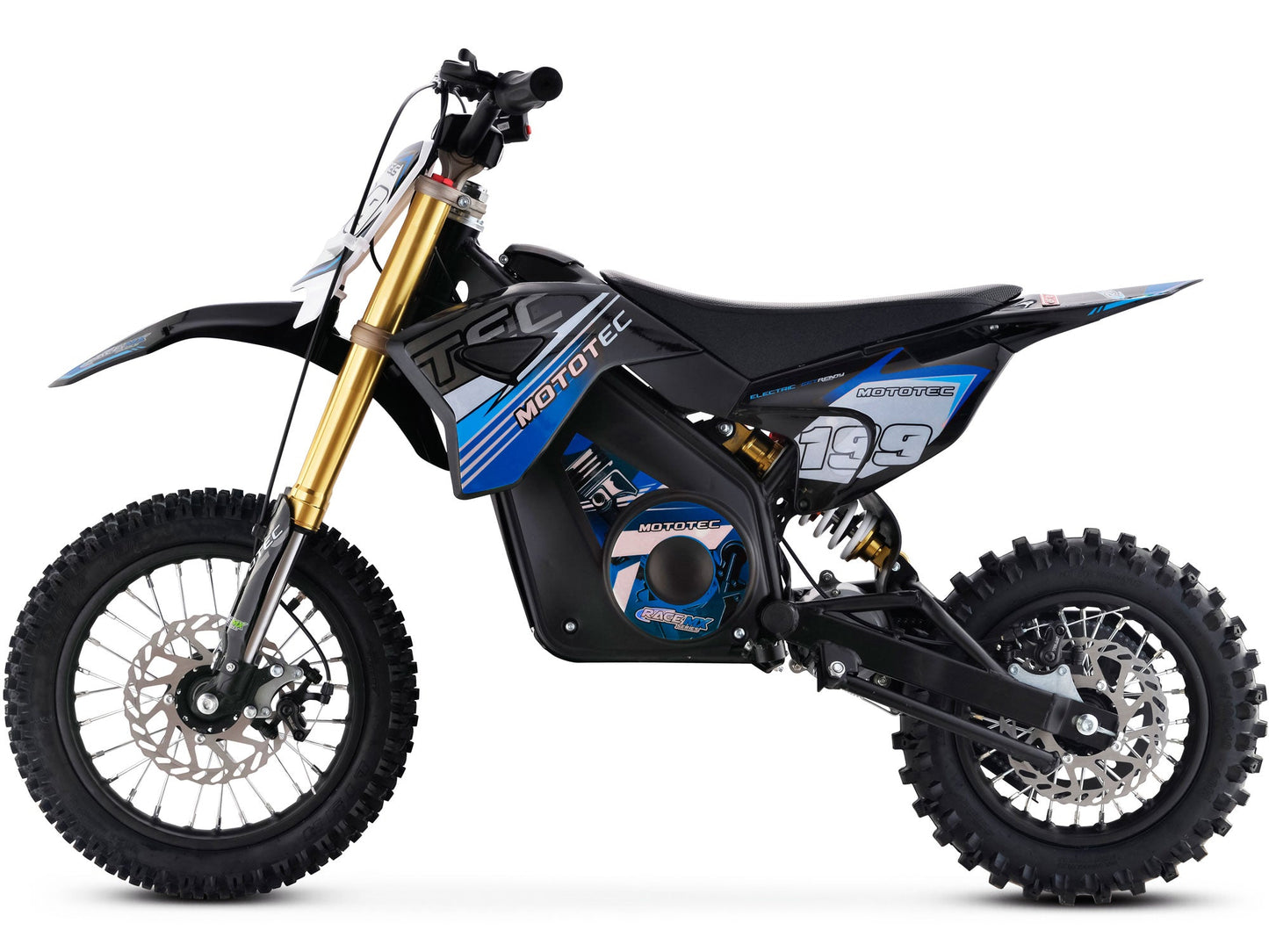 MotoTec | 36v Pro Electric Dirt Bike 1200w Lithium Blue