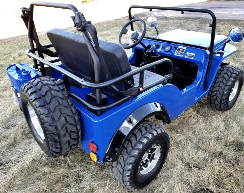 GSI - Mini Gas 125cc jeep Mini Truck ELITE Edition - Lifted With Custom Rims And Fender Flares - 6125A