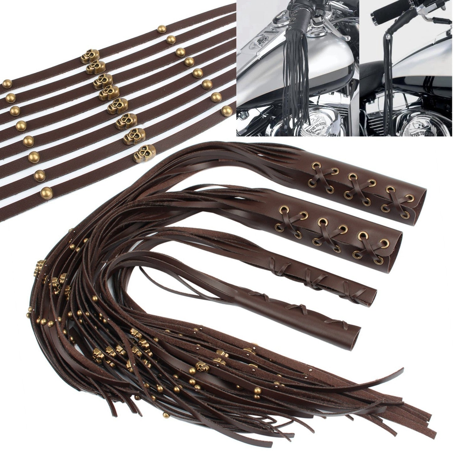 SoverSky | | Handlebar Tassel - Brown