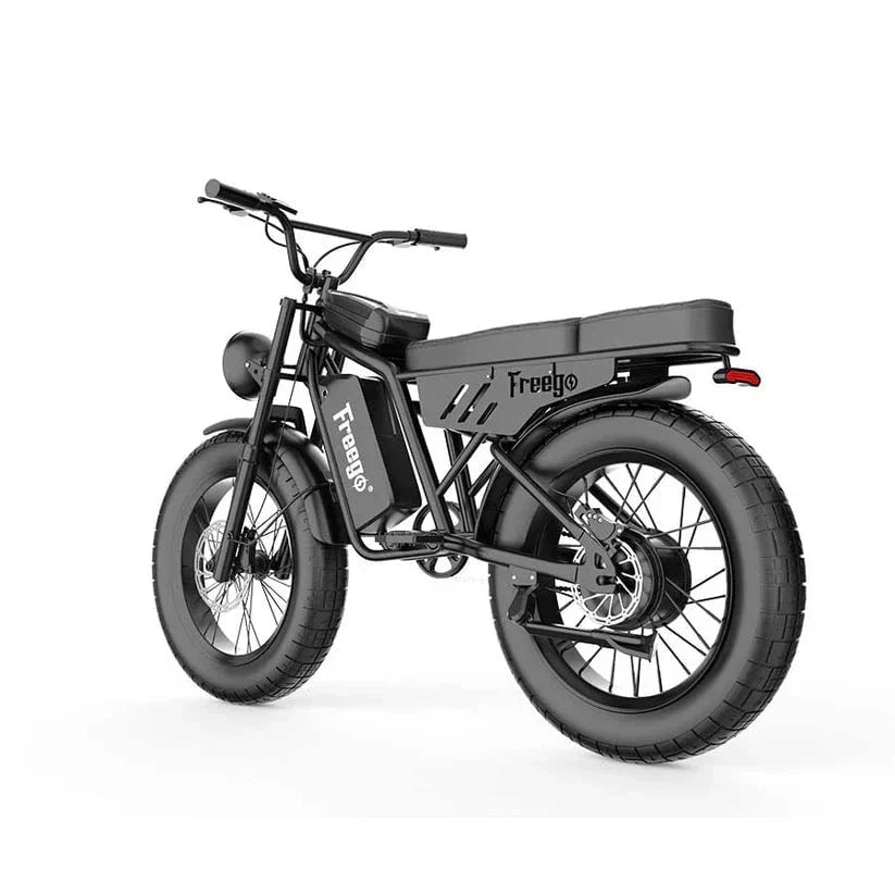 Freego Shotgun Lite F0: Ideal Electric Bike for Short Riders (4'11" to 5'8") - 48V 10.4Ah 500W - full suspension, hydraulic front and rear brakes, fat tires - Financing Available