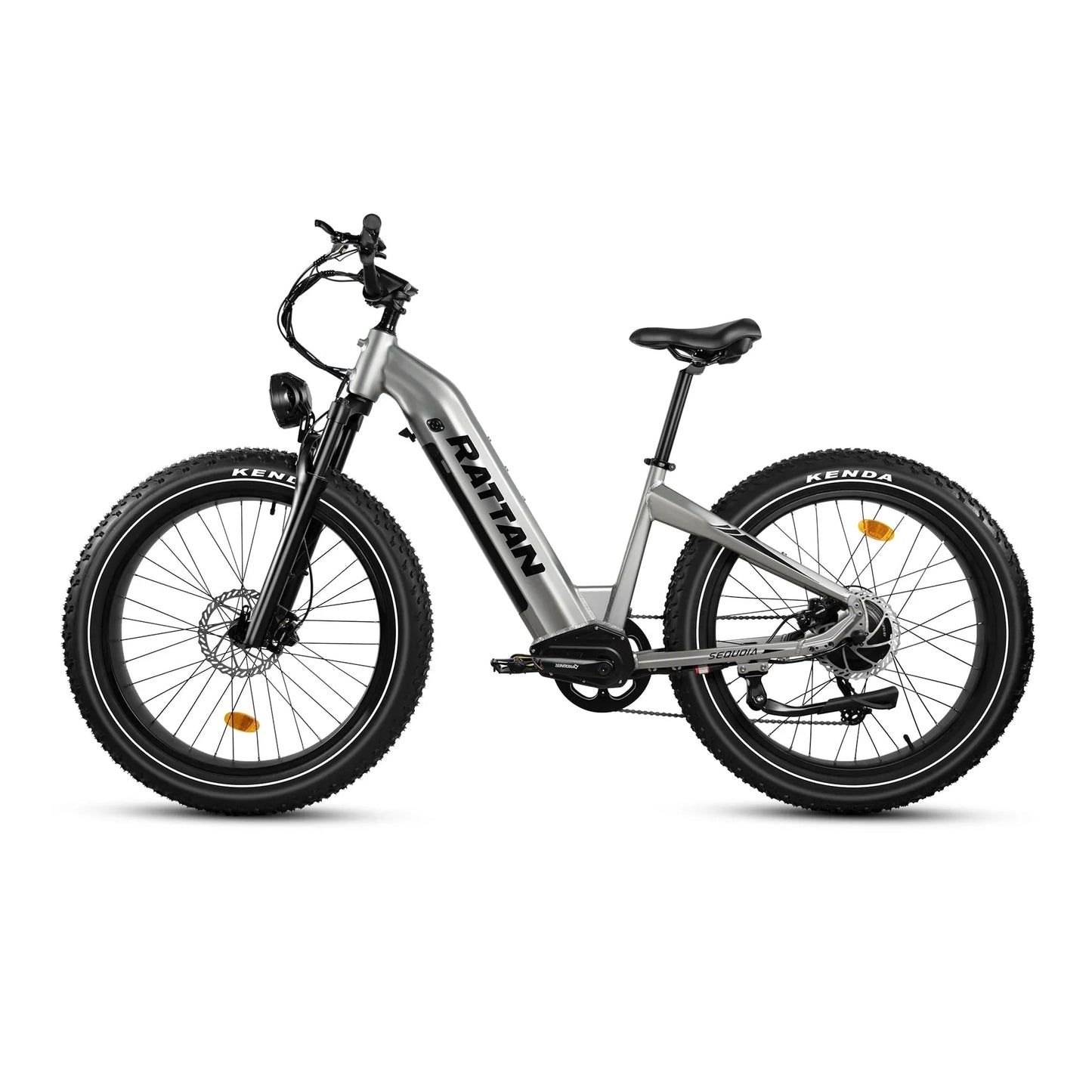 Rattan Sequoia 26" Fat tire eBike for adults, LCD Display with App control, 1500w (peak) motor, Class-3 speed(Top Speed 28mph), 48V 960Wh Battery and step-through frame.