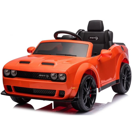 Dodge Challenger SRT Ride On Car 12V/2M,Orange