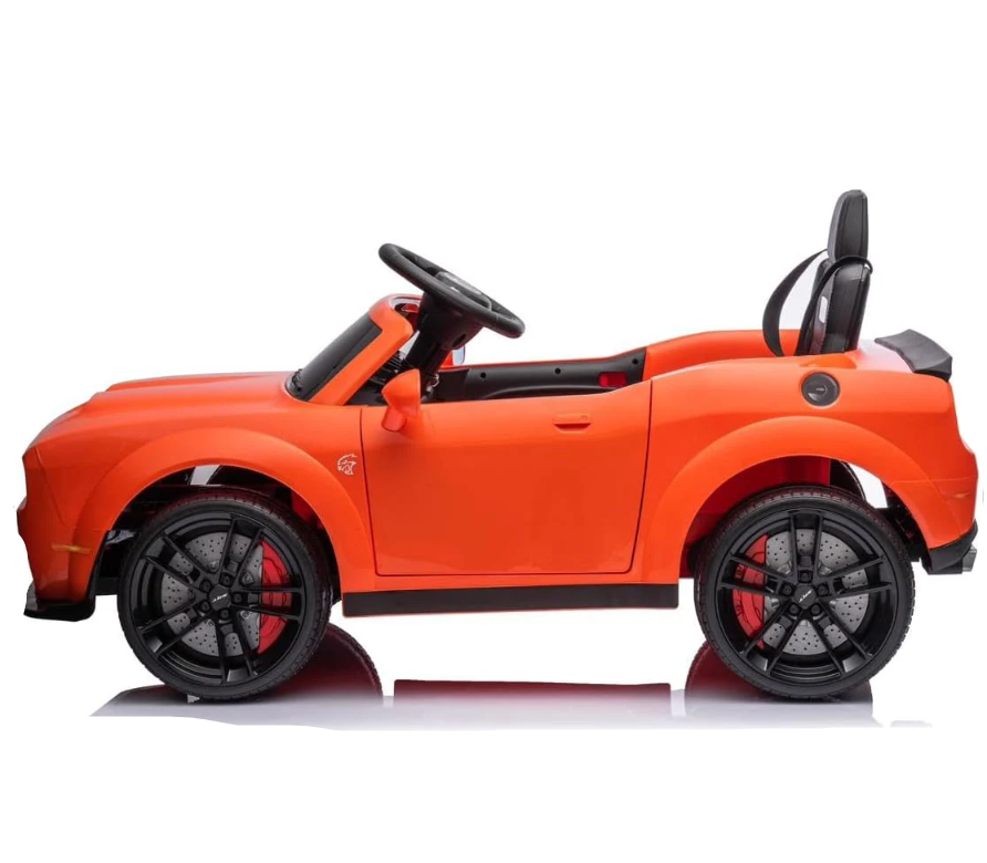 Dodge Challenger SRT Ride On Car 12V/2M,Orange