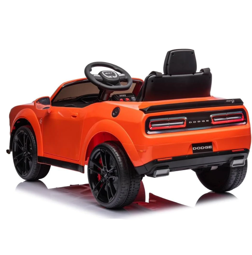 Dodge Challenger SRT Ride On Car 12V/2M,Orange