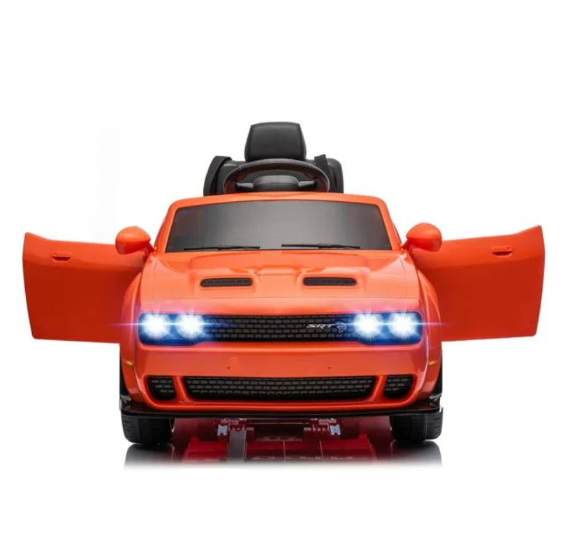Dodge Challenger SRT Ride On Car 12V/2M,Orange