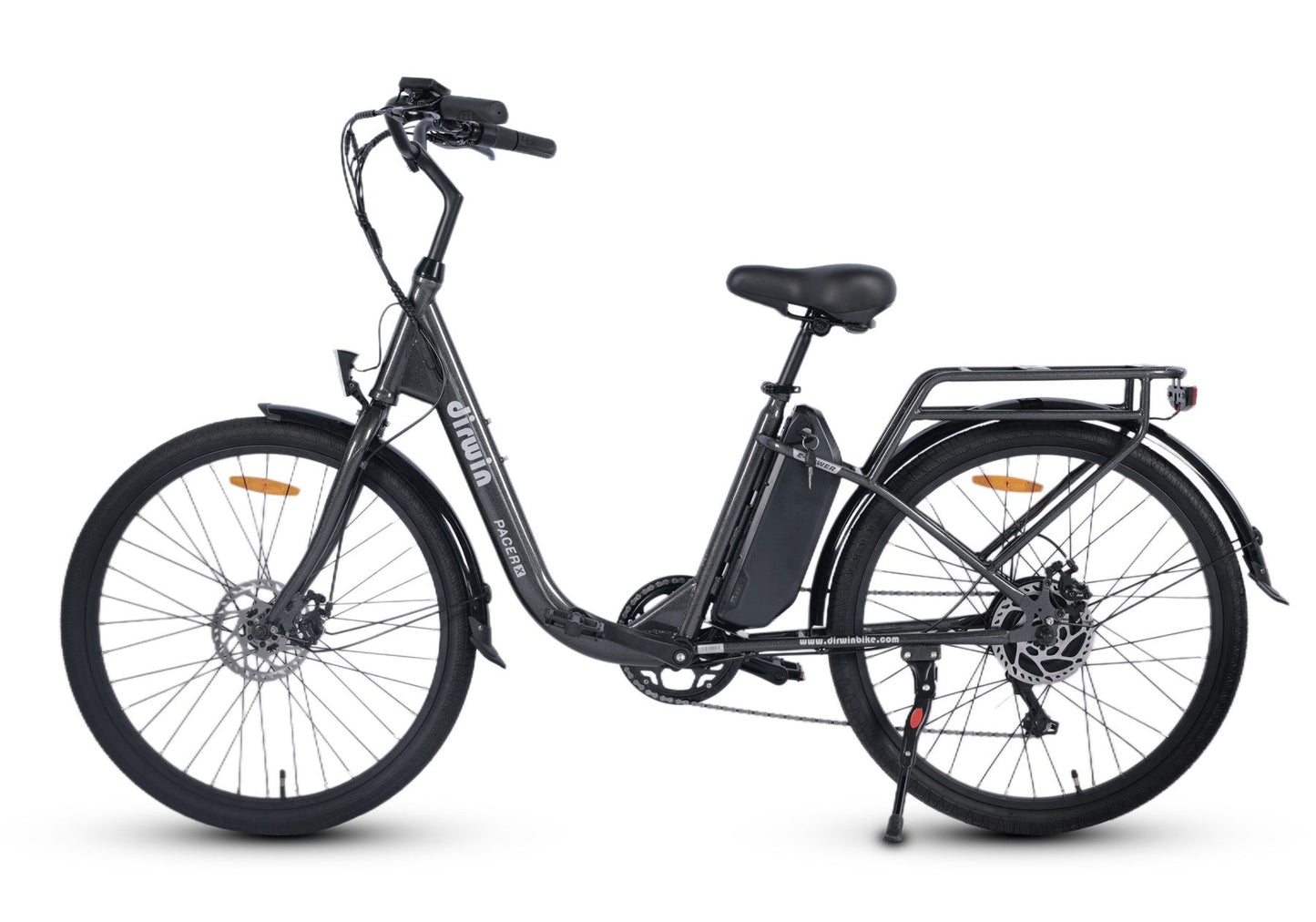 Dirwin Pacer X Electric Commuter Bike - 48V 13Ah 350W, Shimano 6 speed, Range upto 45 miles, 26" tires - 100% Financing Available!
