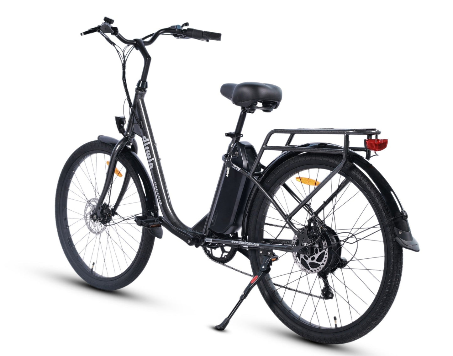 Dirwin Pacer X Electric Commuter Bike - 48V 13Ah 350W, Shimano 6 speed, Range upto 45 miles, 26" tires - 100% Financing Available!