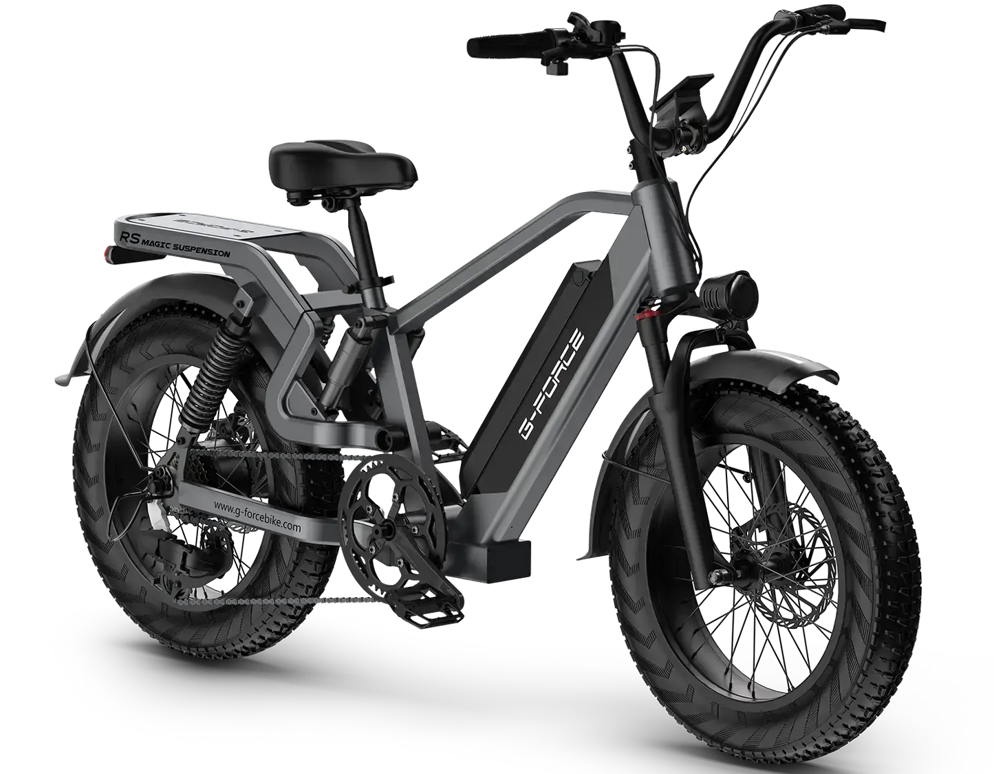 G-FORCE RS Full Suspension Fat Tire 48V  750W 60-100 Mile Range Electric Bike with Dual Hydraulic Brakes - 100% Financing Available!