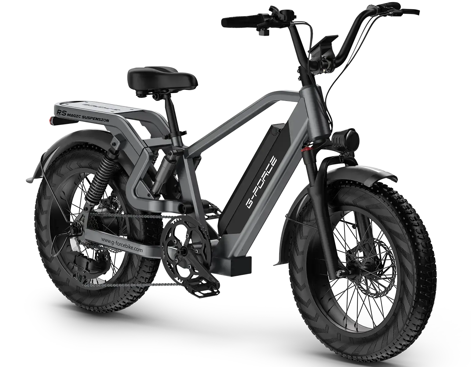 G-FORCE RS Full Suspension Fat Tire 48V  750W 60-100 Mile Range Electric Bike with Dual Hydraulic Brakes - 100% Financing Available!