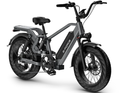 G-FORCE RS Full Suspension Fat Tire 48V  750W 60-100 Mile Range Electric Bike with Dual Hydraulic Brakes - 100% Financing Available!