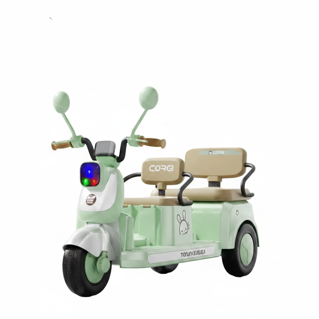 Kids Ride on Electric Tricycle Double Seat with Remote –Age 2-7 Years