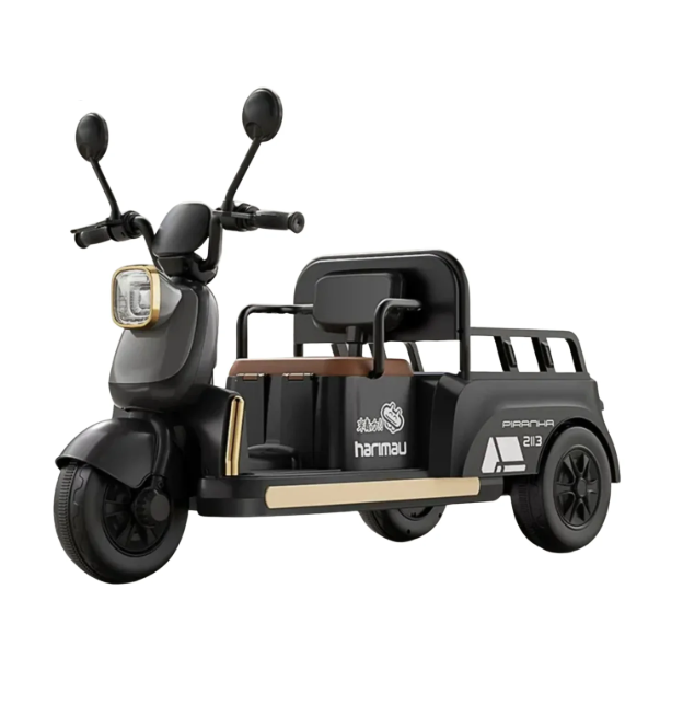 Kids Electric Tri-Wheel Scooter With Rear Toy Carrier Age 2-5 Years
