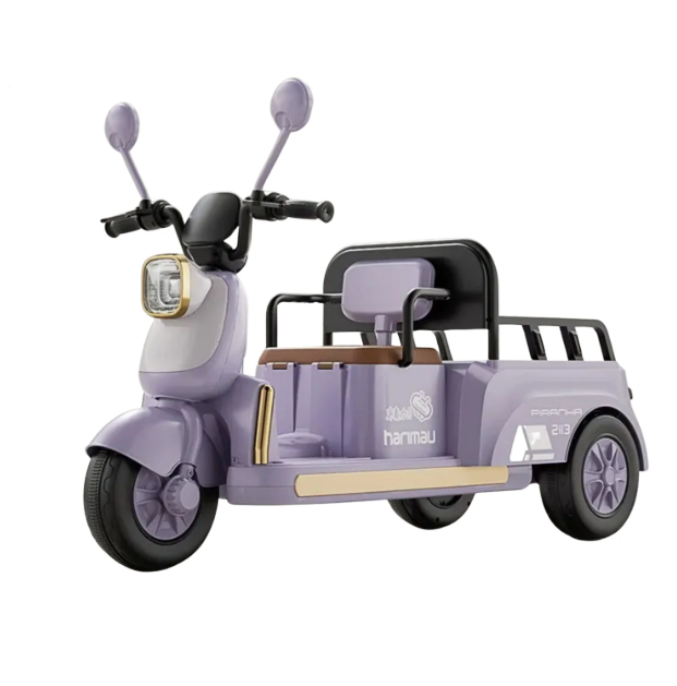 Kids Electric Tri-Wheel Scooter With Rear Toy Carrier Age 2-5 Years