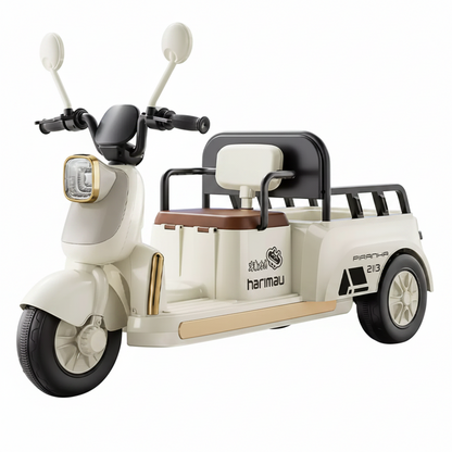 Kids Electric Tri-Wheel Scooter With Rear Toy Carrier Age 2-5 Years