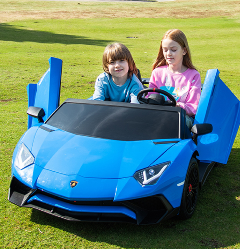 Licensed Lamborghini Aventador SV Big Luxury Electric Car 24v Adult-Double Child Age 2-14