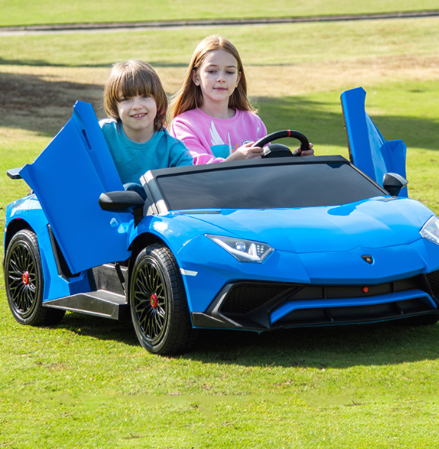 Licensed Lamborghini Aventador SV Big Luxury Electric Car 24v Adult-Double Child Age 2-14