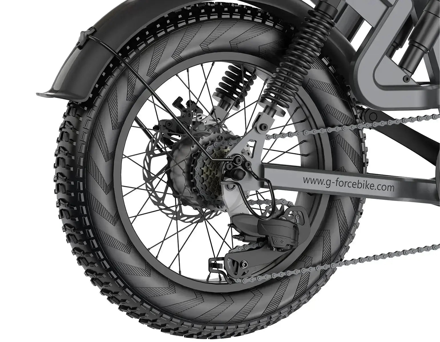 G-FORCE RS Full Suspension Fat Tire 48V  750W 60-100 Mile Range Electric Bike with Dual Hydraulic Brakes - 100% Financing Available!