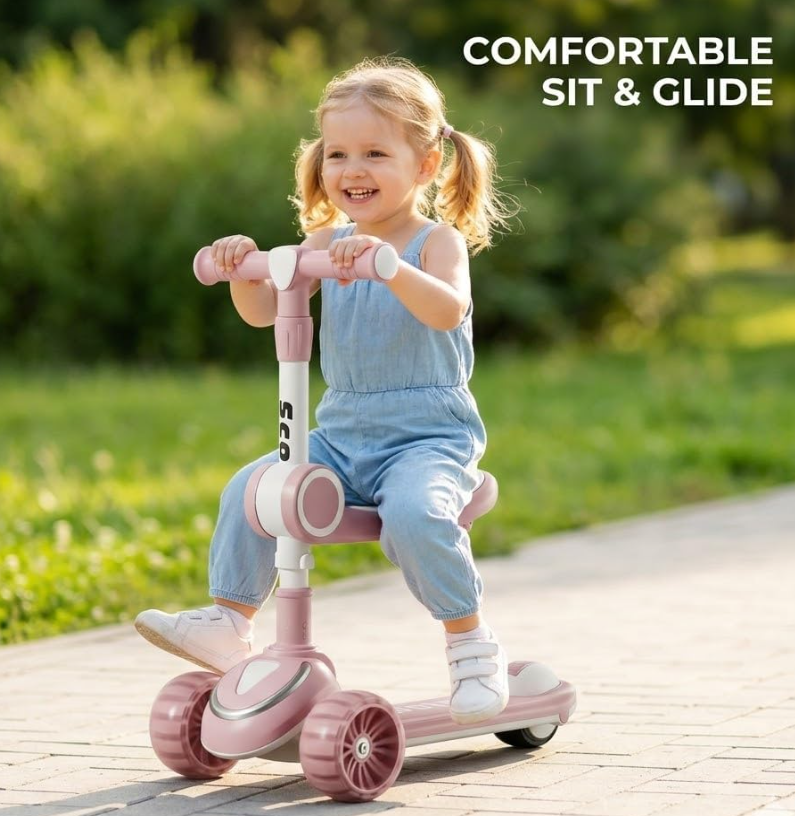 Kids’ Adventure Manual Scooter 2-in-1 Age 2-12 Years