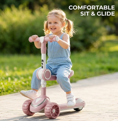 Kids’ Adventure Manual Scooter 2-in-1 Age 2-12 Years