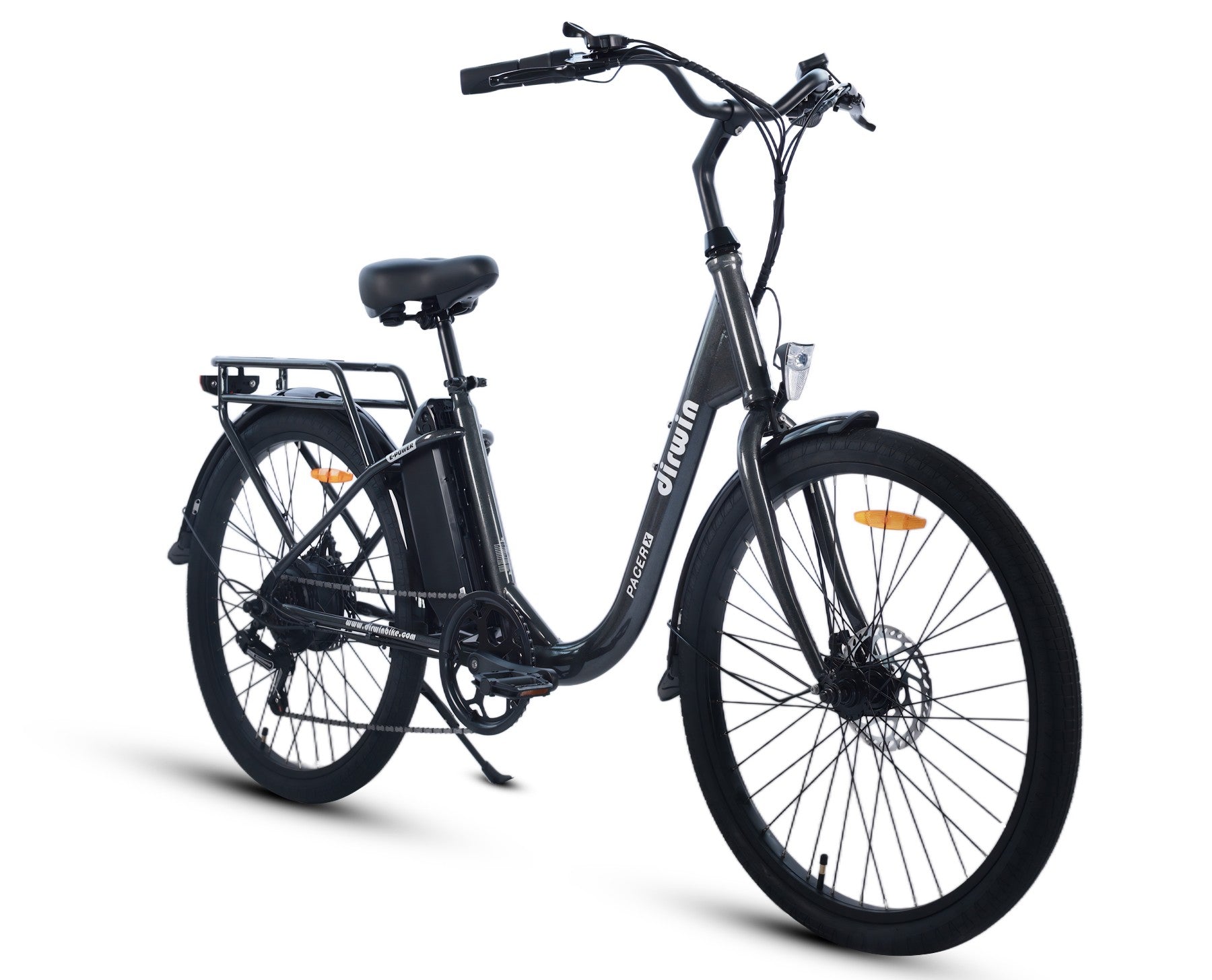 Dirwin Pacer X Electric Commuter Bike - 48V 13Ah 350W, Shimano 6 speed, Range upto 45 miles, 26" tires - 100% Financing Available!