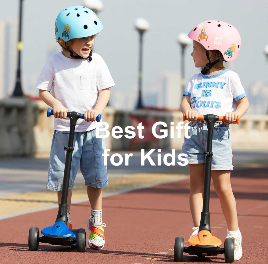 Lamborghini Kids Scooter for Ages 3-7, 3 Wheel Scooter with Light Up Wheels and LED Tray, Adjustable Height