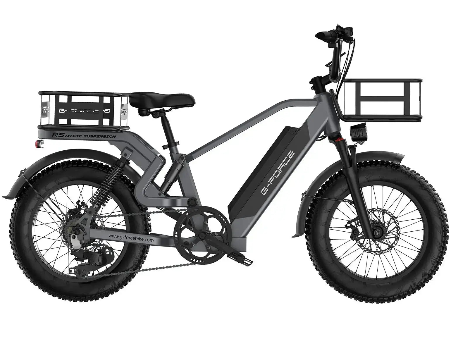 G-FORCE RS Full Suspension Fat Tire 48V  750W 60-100 Mile Range Electric Bike with Dual Hydraulic Brakes - 100% Financing Available!