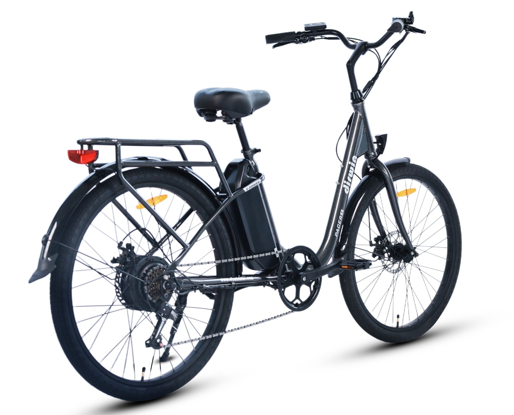 Dirwin Pacer X Electric Commuter Bike - 48V 13Ah 350W, Shimano 6 speed, Range upto 45 miles, 26" tires - 100% Financing Available!