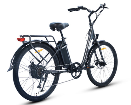 Dirwin Pacer X Electric Commuter Bike - 48V 13Ah 350W, Shimano 6 speed, Range upto 45 miles, 26" tires - 100% Financing Available!