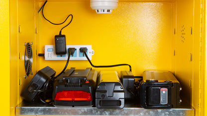 Eunorau | Safety Charging Station 12 Gallon with 1 Smoke Alarm, 6 Charging Ports | BTCC01245