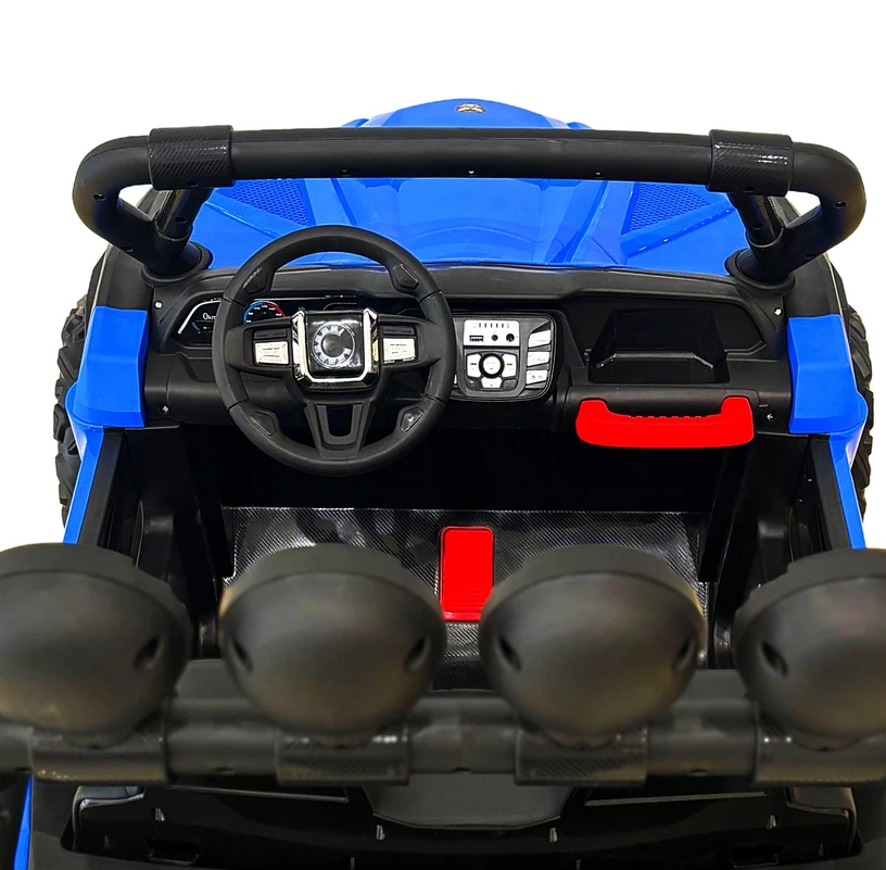 Kids Electric Ride-On UTV, Blue and Black Age 3-8 years