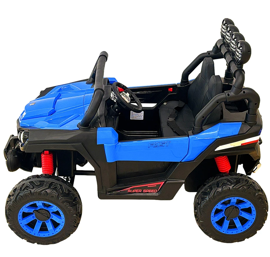 Kids Electric Ride-On UTV, Blue and Black Age 3-8 years