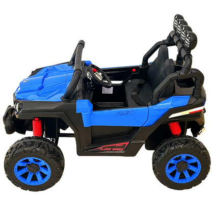 Kids Electric Ride-On UTV, Blue and Black Age 3-8 years