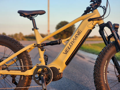 Velowave Brawny XM MTB Fat Tire Electric Mountain Bike - 48V 20Ah 1000W, 37MPH, Range 75 miles, hydraulic brakes - 100% Financing Available!