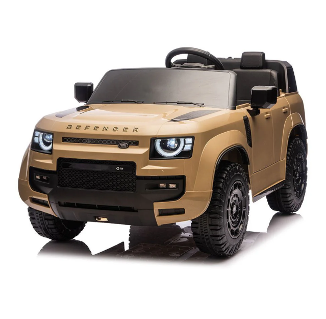 Land Rover Defender Licensed Ride On Car 12V - Champagne Kids Age 3-5 Years