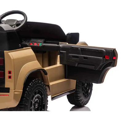 Land Rover Defender Licensed Ride On Car 12V - Champagne Kids Age 3-5 Years