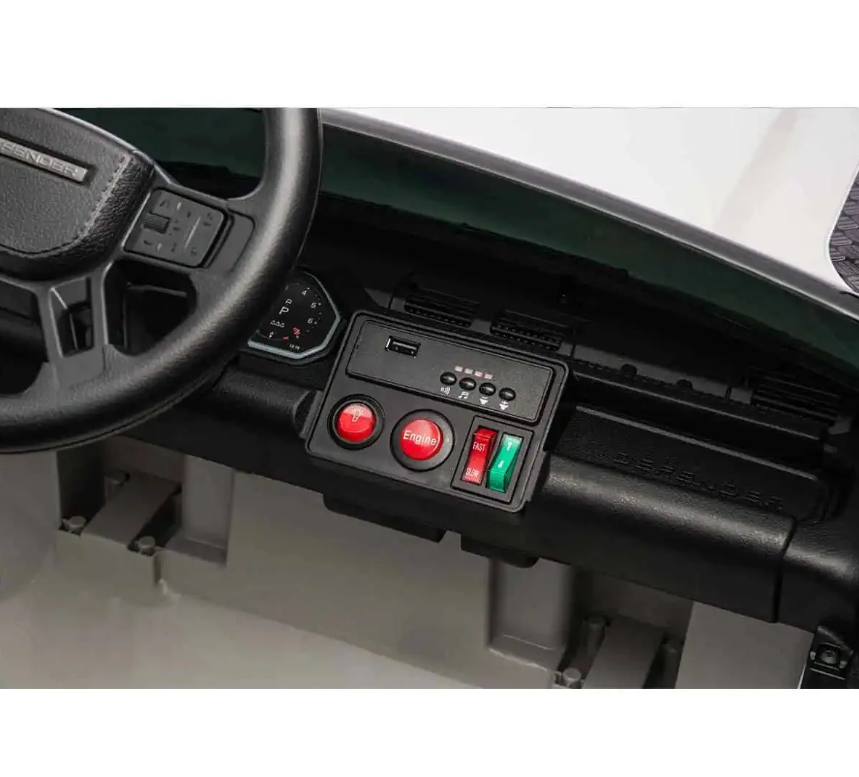 Land Rover Defender Licensed Ride On Car 12V - White Age 3+