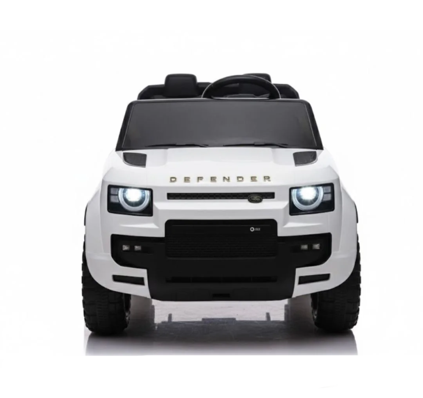 Land Rover Defender Licensed Ride On Car 12V - White Age 3+