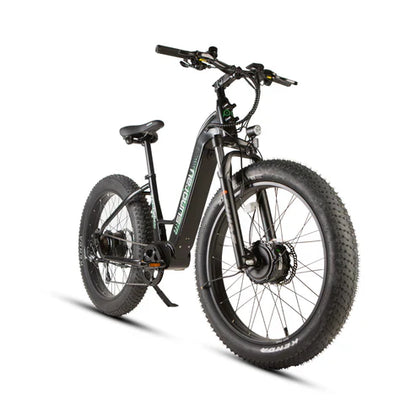 Eunorau FAT-AWD 3.0 Fat Tire Step-Thru Electric Bike 48V/500W+500W dual hub motor, range up to 80 miles - 100% Financing Available!