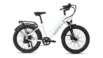 Eunorau META24 1.0 Fat Tire Step-Thru Electric Bike 48V/500W hub motor, range up to 100 miles with optional second battery - 100% Financing Available!