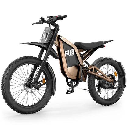 isinwheel R8 Electric Dirt Bike - 48V 27Ah 3000W, 35 MPH Max Speed, 150-Mile Range, 330 lbs Max Load - 100% Financing Available!