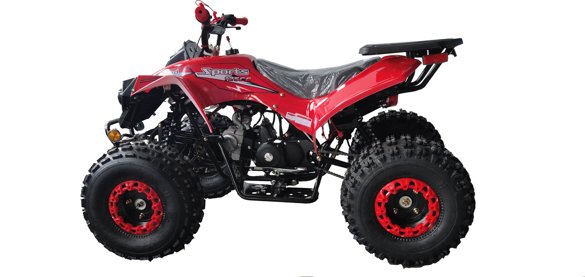 RPS Outlander 125 ATV  125cc Youth Mid Size, Automatic Trans, Bead Lock Style Rims with Free Battery Charge, up to $49 value