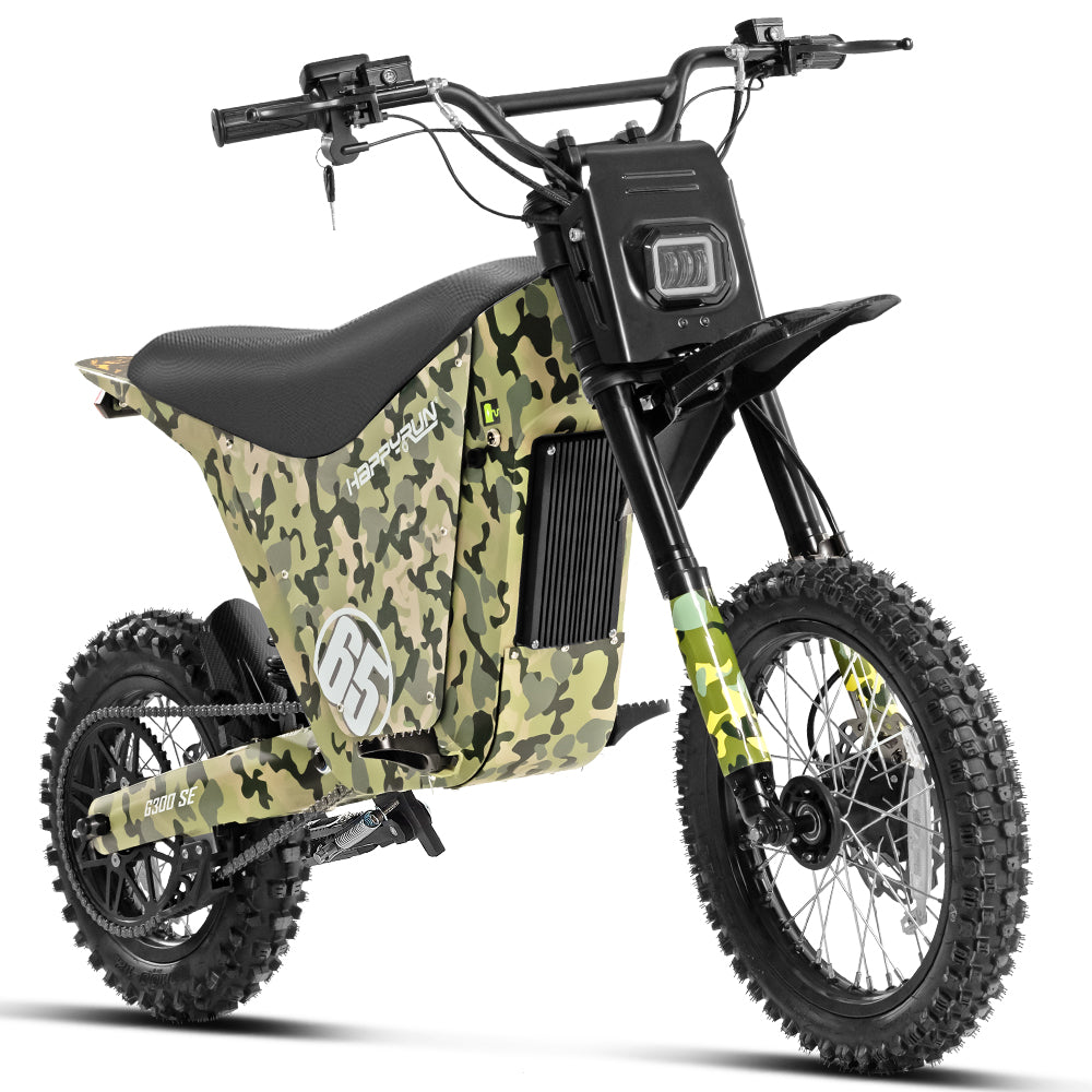 HappyRun | G300 SE Off-Road Electric Dirt Bike 4500W Mid-Drive Orange - Recreational Off-Road Use Only