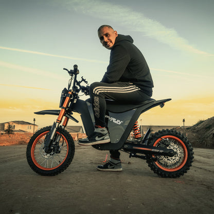 HappyRun | G300 SE Off-Road Electric Dirt Bike 4500W Mid-Drive Orange - Recreational Off-Road Use Only