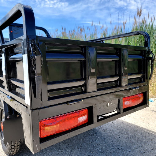 Electric Powered Cargo Truck 1000 Watt Motorized Utility Offroad Vehicle 3 Wheel Trike Bicycle Scooter - Black